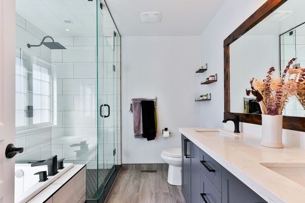 Spa-style master bathroom renovation